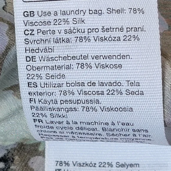 & Other Stories Relaxed Wrap Maxi Dress Womens 6 Brown & Multi Floral Silk Blend - Picture 16 of 16